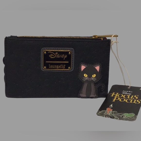 NWT DISNEY Loungefly Hocus Pocus Sanderson Sisters Black Flap Wallet